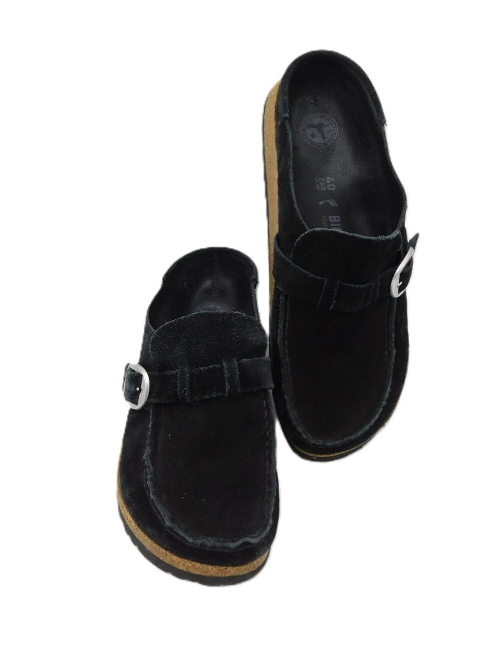 Birkenstock Black Suede Leather Buckley Clogs | Boho | GUC | 9 Narrow / 40 - Picture 4 of 13